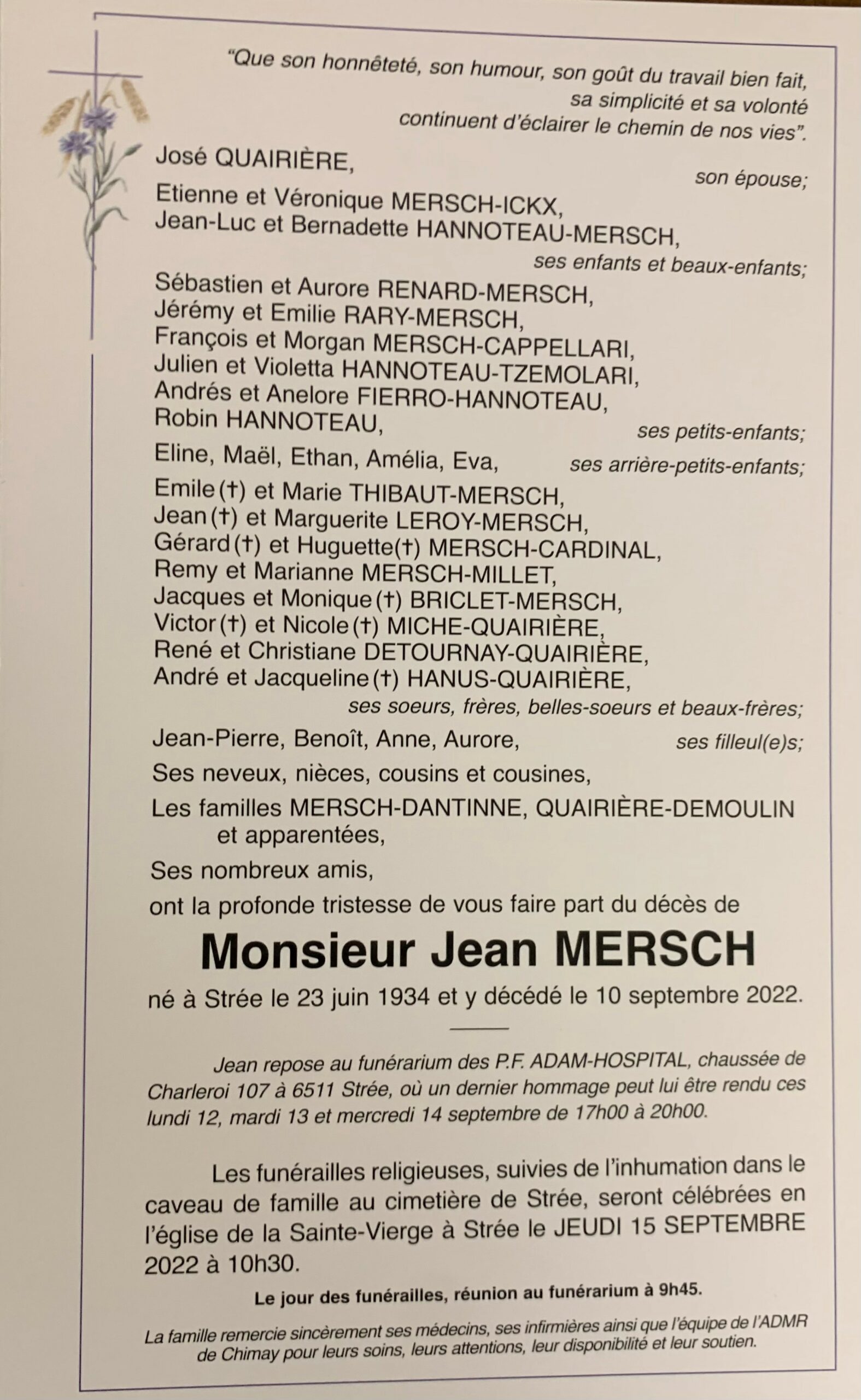 Monsieur Jean Mersch scaled | Funérailles Adam Hospital