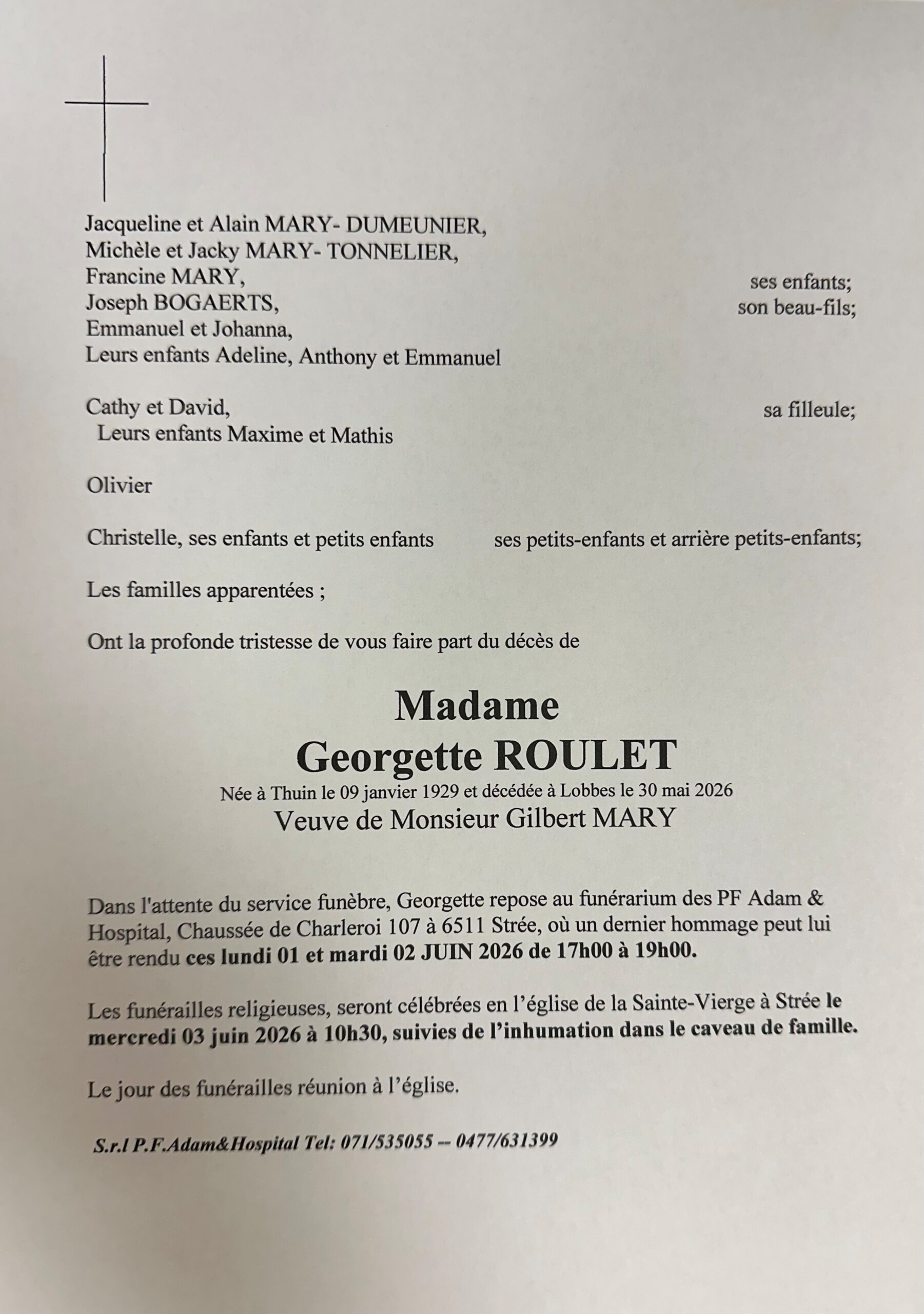 GoergetteROULET scaled | Funérailles Adam Hospital
