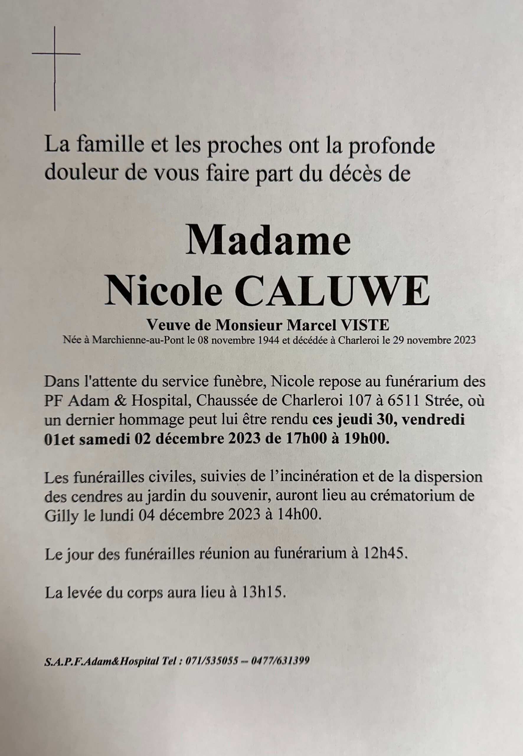 Nicole caluwe scaled | Funérailles Adam Hospital