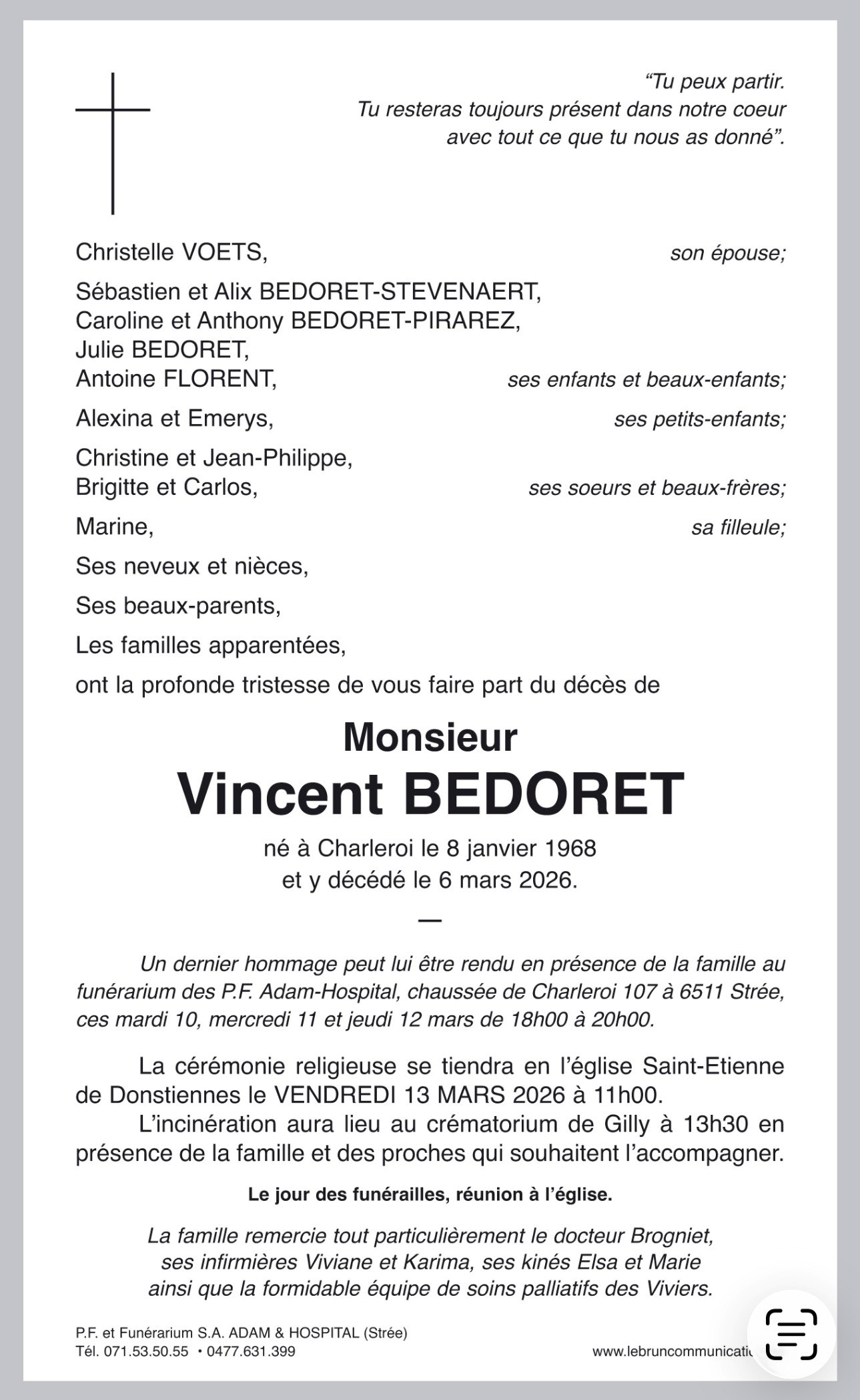 VincentBEDORET | Funérailles Adam Hospital