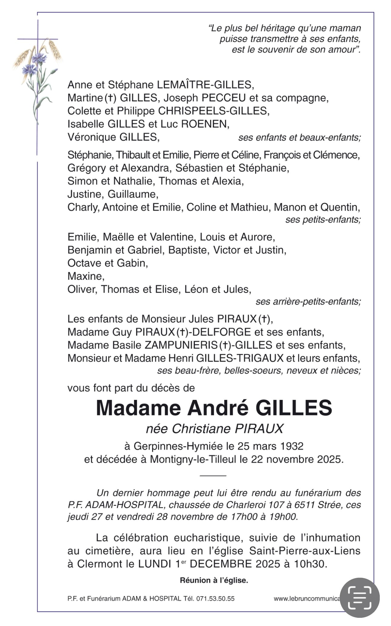 dz 1 | Funérailles Adam Hospital dz 1 | Funérailles Adam Hospital