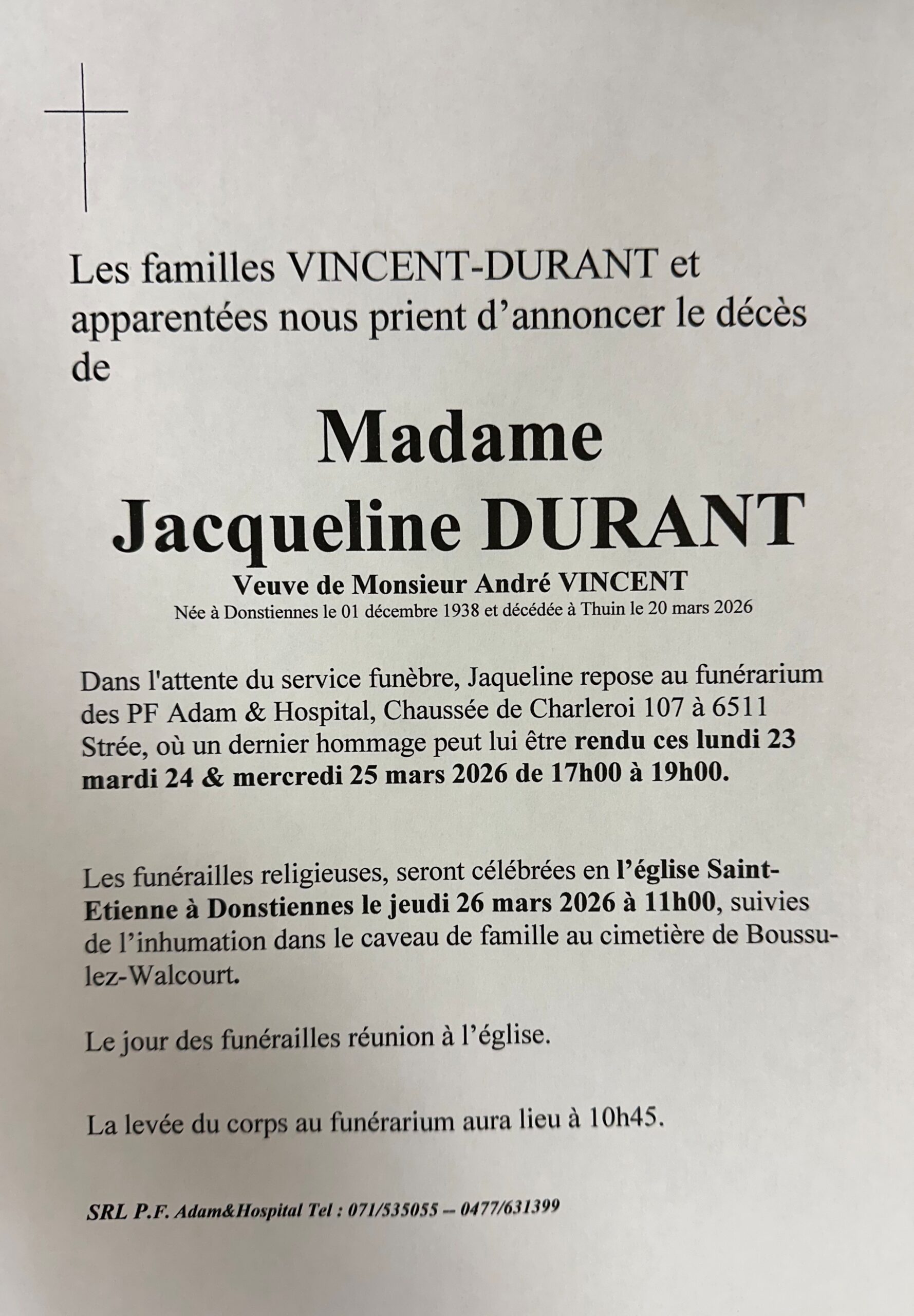 jacqueline scaled | Funérailles Adam Hospital